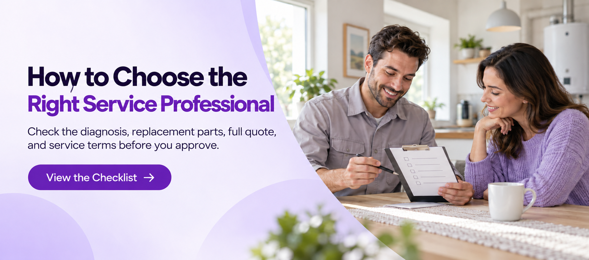 Consumer guide for checking repair details before agreeing to local repair work